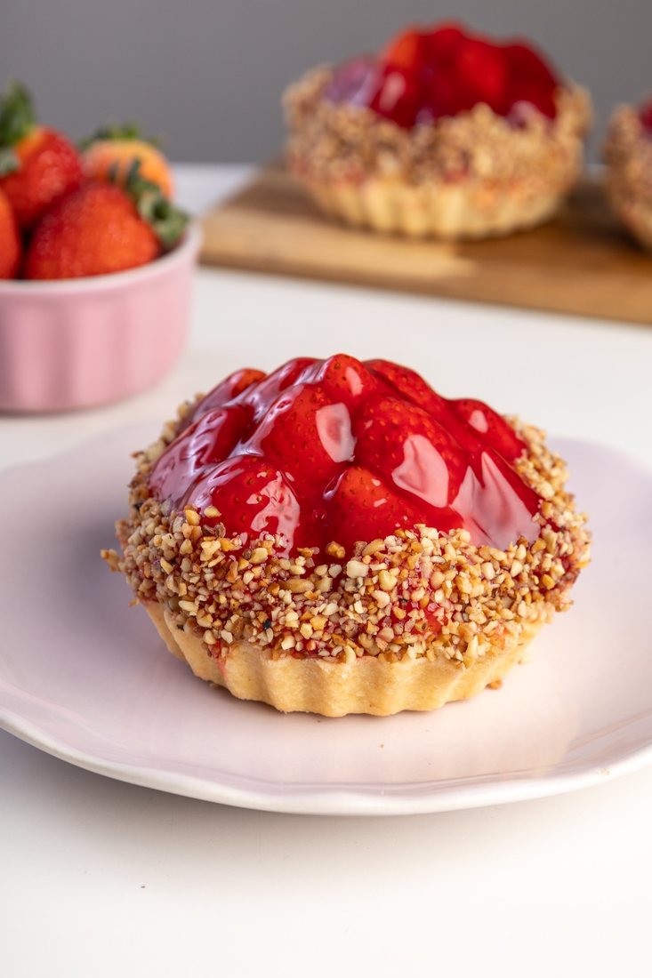 Torta de morango inteira